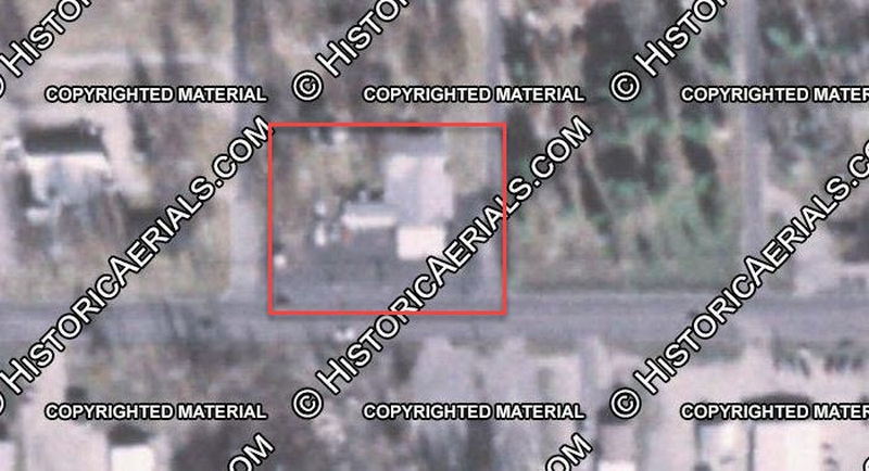 B&D Toyland Dept. Store & Cone Hut - 1981 Aerial (newer photo)